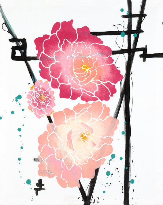 "Peony 3" art print 3 of 4