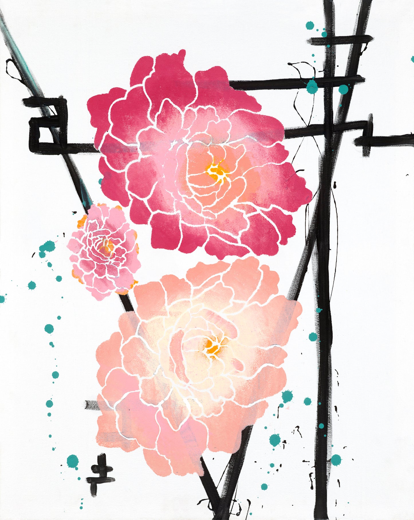 "Peony 4" art print 4 of 4